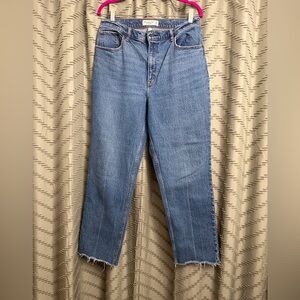 Abercrombie and Fitch 90s straight ultra high rise jeans size 31 12S 12 short
